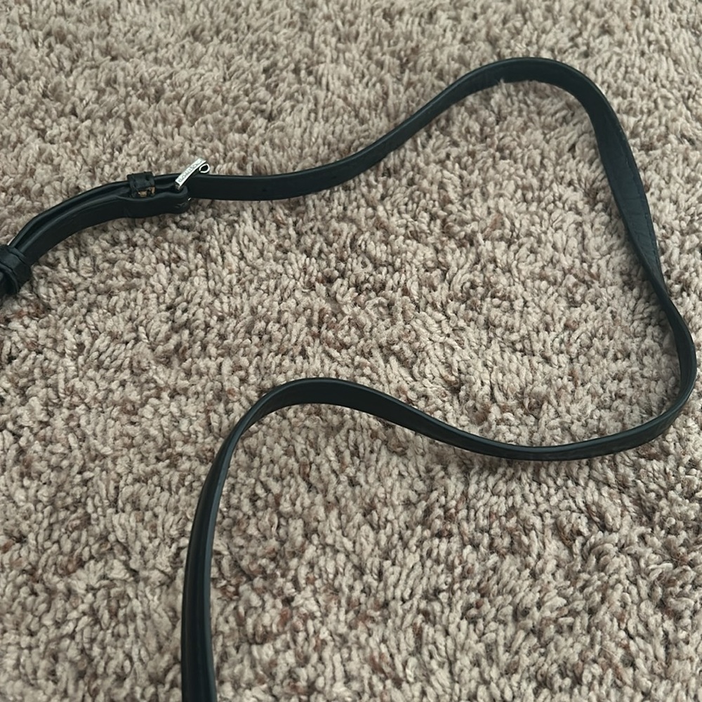 Lightly used tan, black and cream Michael Kors shoulder bag with silver accents - Picture 4 of 8